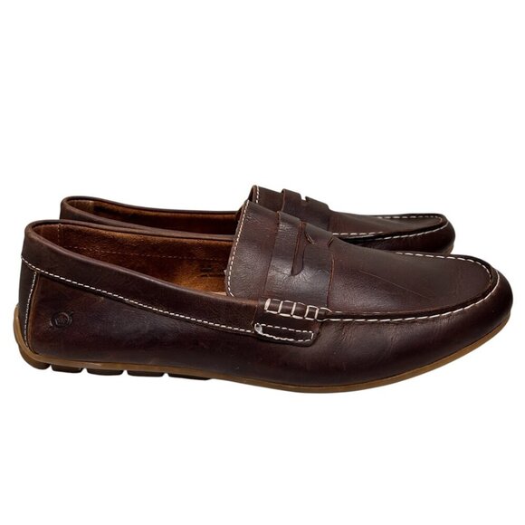 Born Andes Size 10.5 Men Leather Loafer Preppy Office Work Casual - Picture 6 of 9